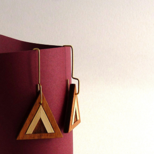 Boucles d'oreilles triangle "Tarp"