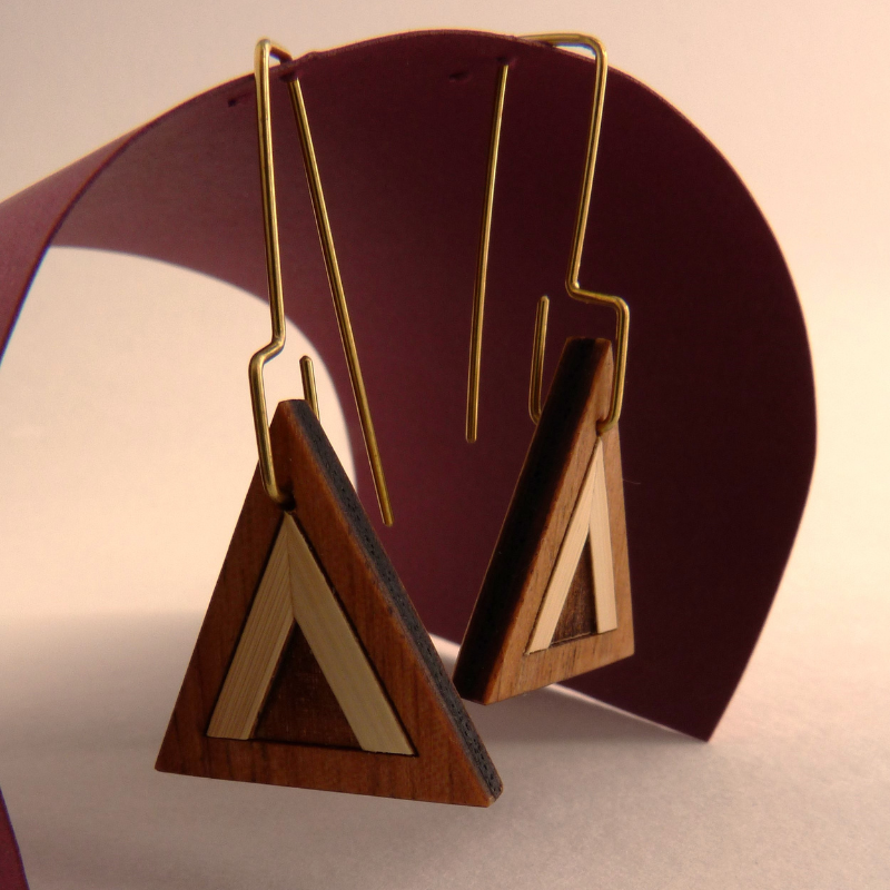 Boucles d'oreilles triangle "Tarp" – Image 5