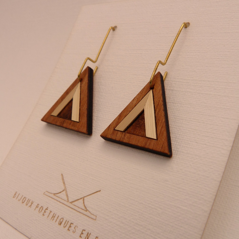 Boucles d'oreilles triangle "Tarp" – Image 4